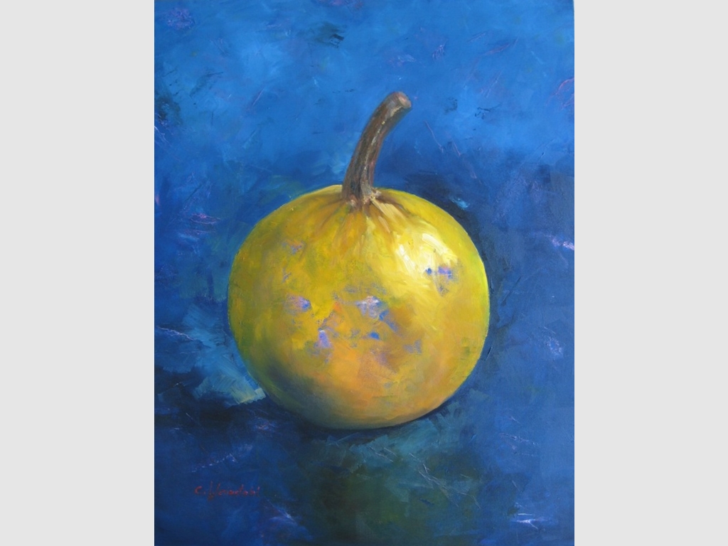 Pumpkin, oil on canvas 90x70cm